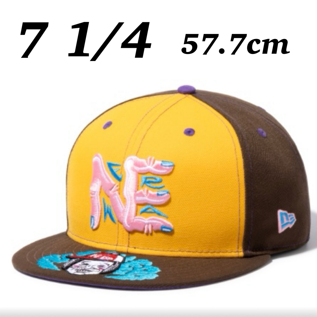 New Era 59FIFTY くっきー！ NEロゴ ウォルナット　マニラ