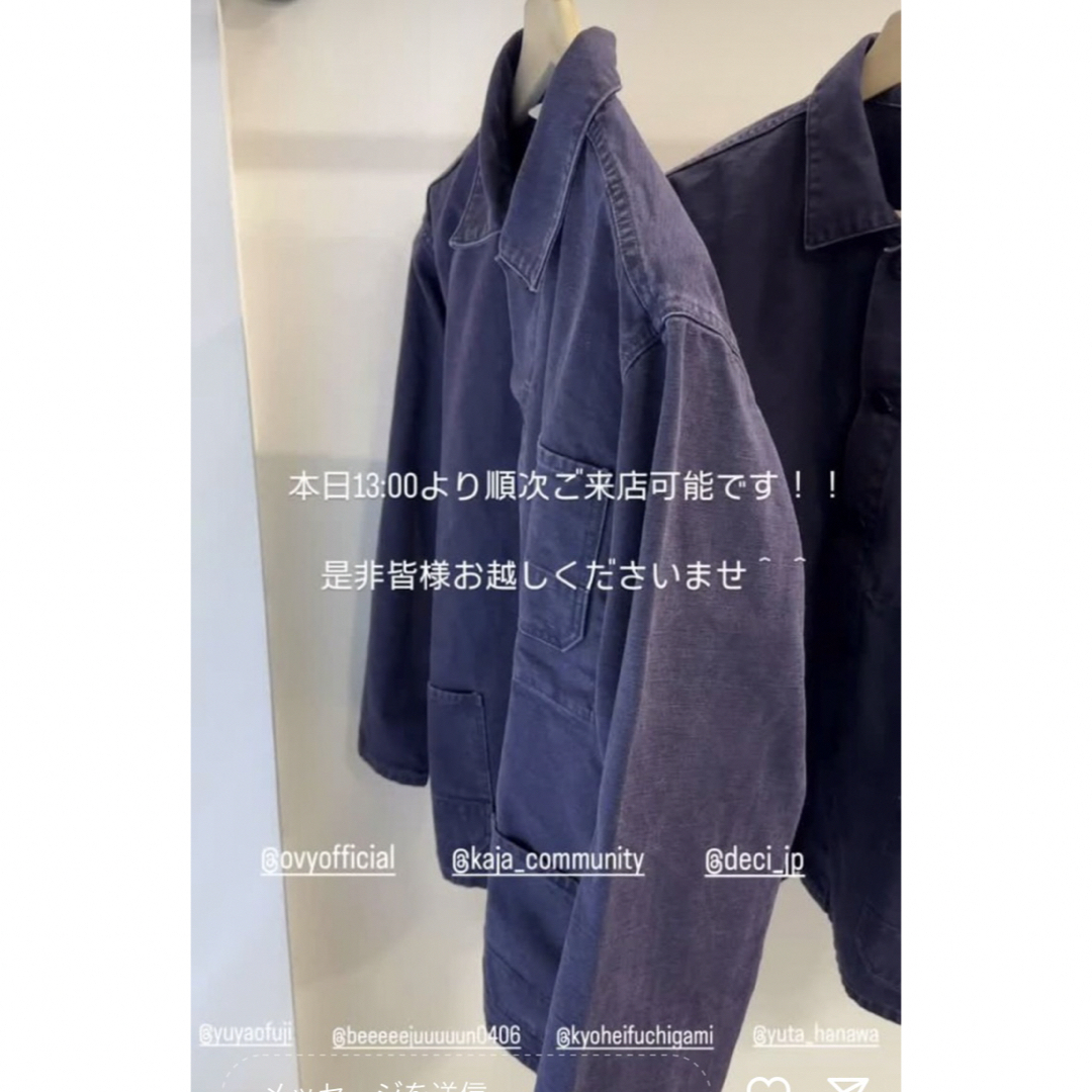ovy 大阪 限定 Euro Work Jacket M ネイビーの通販 by 断捨離 ovy 大阪 限定 Euro Work Jacket M ネイビーの通販 by 断捨離