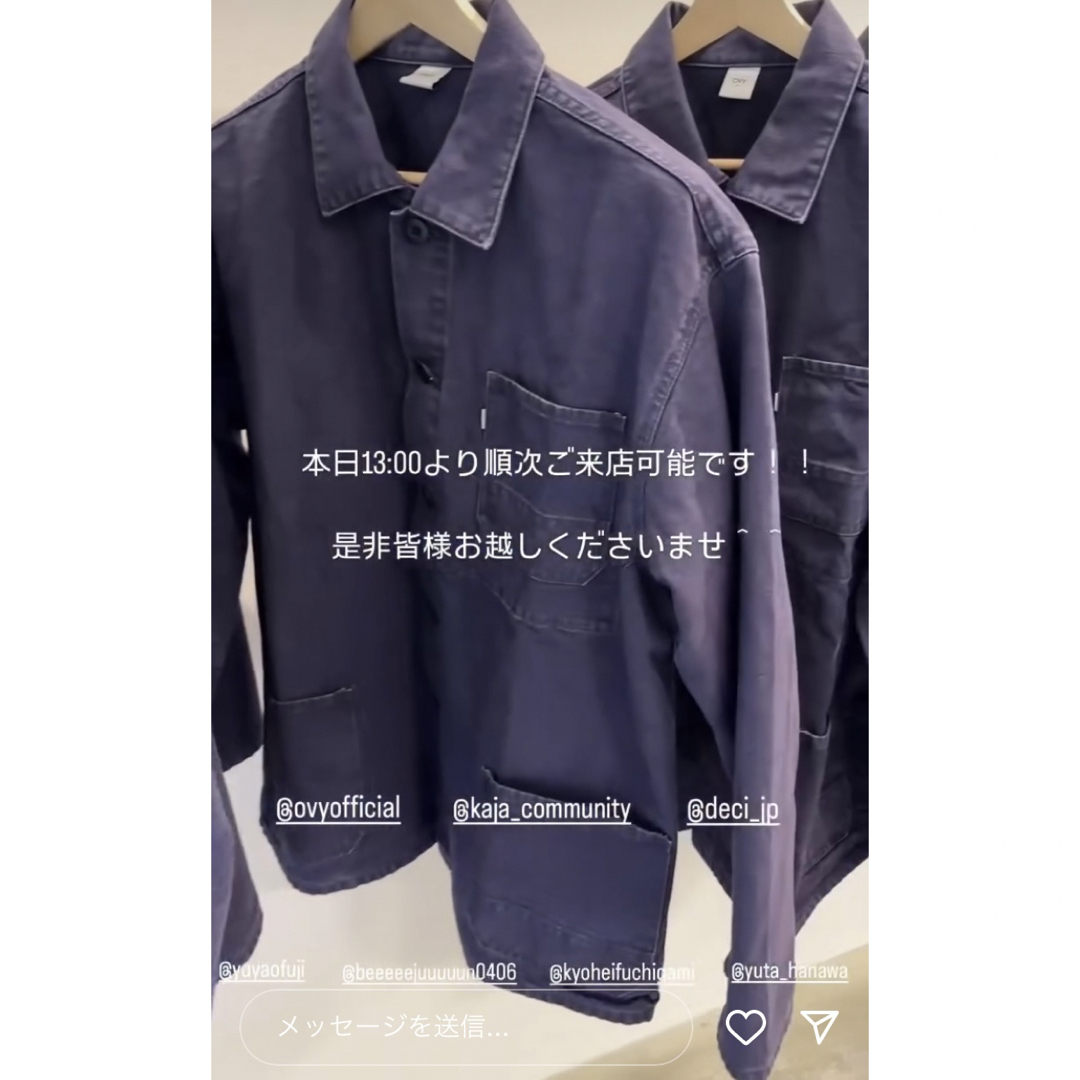 ovy 大阪 限定 Euro Work Jacket M ネイビーの通販 by 断捨離 ovy 大阪 限定 Euro Work Jacket M ネイビーの通販 by 断捨離
