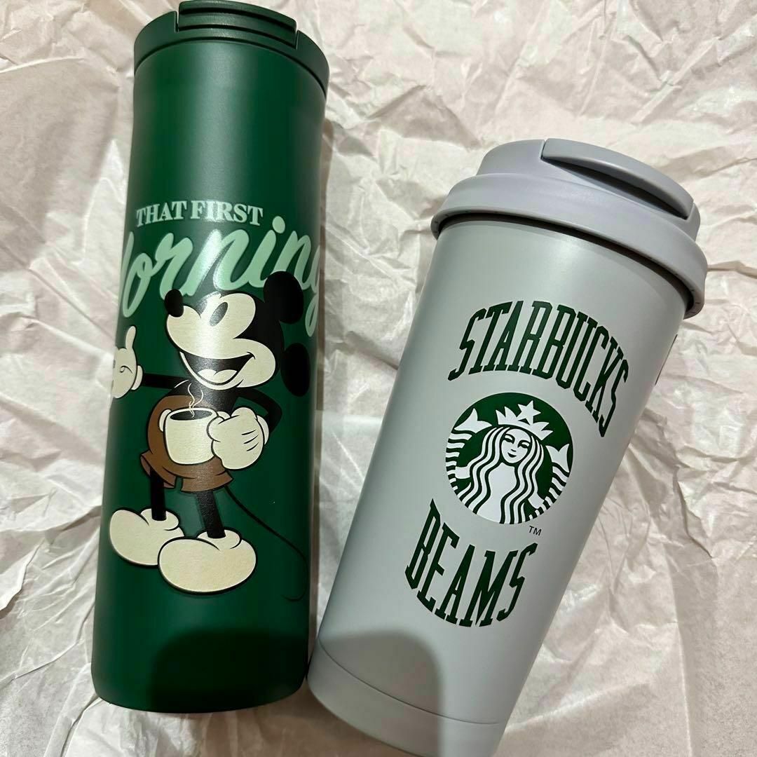 Starbucks(スターバックス)のBEAMS タンブラー グレー スターバックス スタバ Starbucks インテリア/住まい/日用品のキッチン/食器(タンブラー)の商品写真