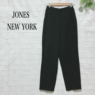 ジョーンズニューヨーク テーパードパンツ スラックス 冠婚葬祭 オフィス 黒(カジュアルパンツ)