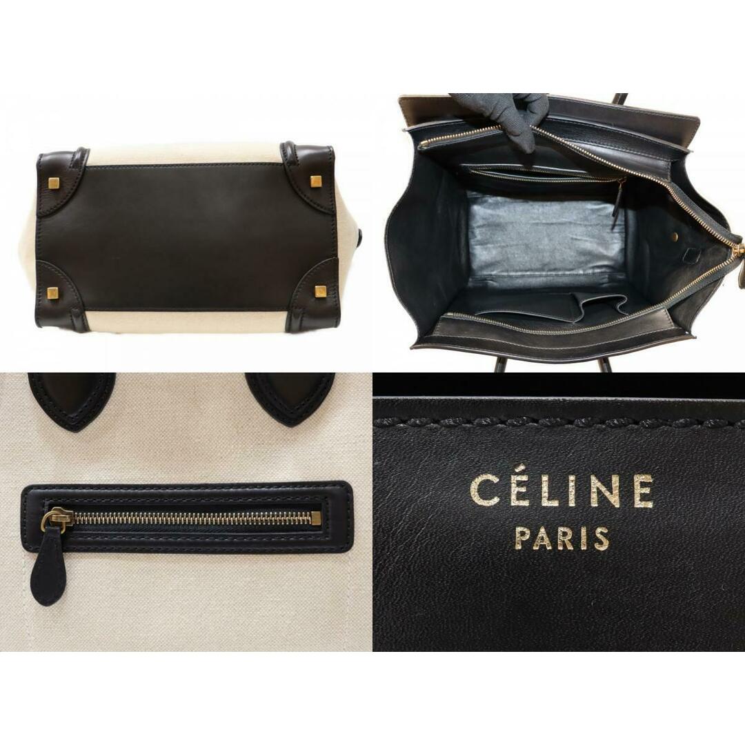 CELINE セリーヌ ラゲージミニ キャンバス×レザー ベージュ CELINE セリーヌ ラゲージミニ キャンバス×レザー ベージュ
