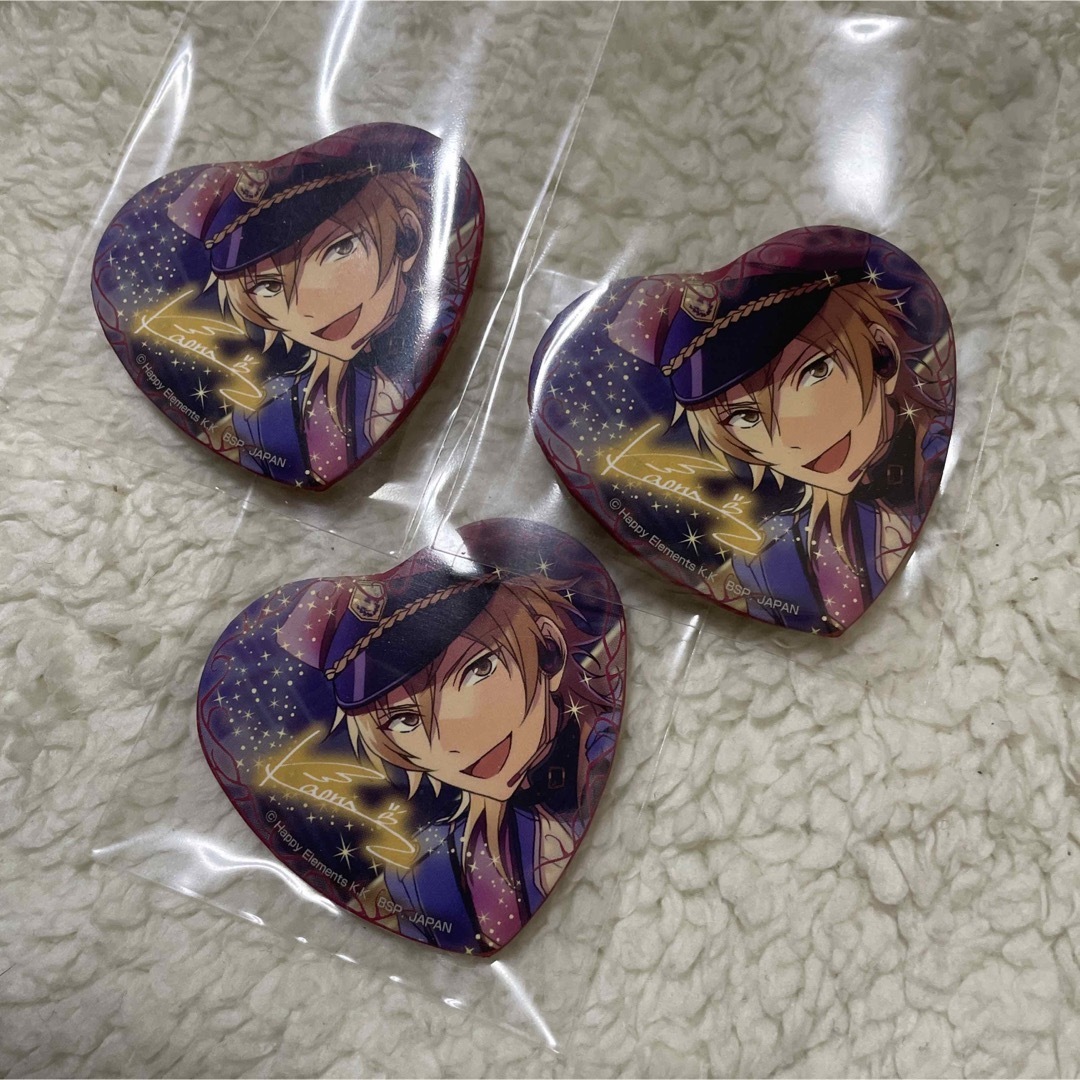 匿名配送】 あんスタ とるパカ ハート缶バッジ 羽風薫 vol6の 匿名配送】 あんスタ とるパカ ハート缶バッジ 羽風薫 vol6の
