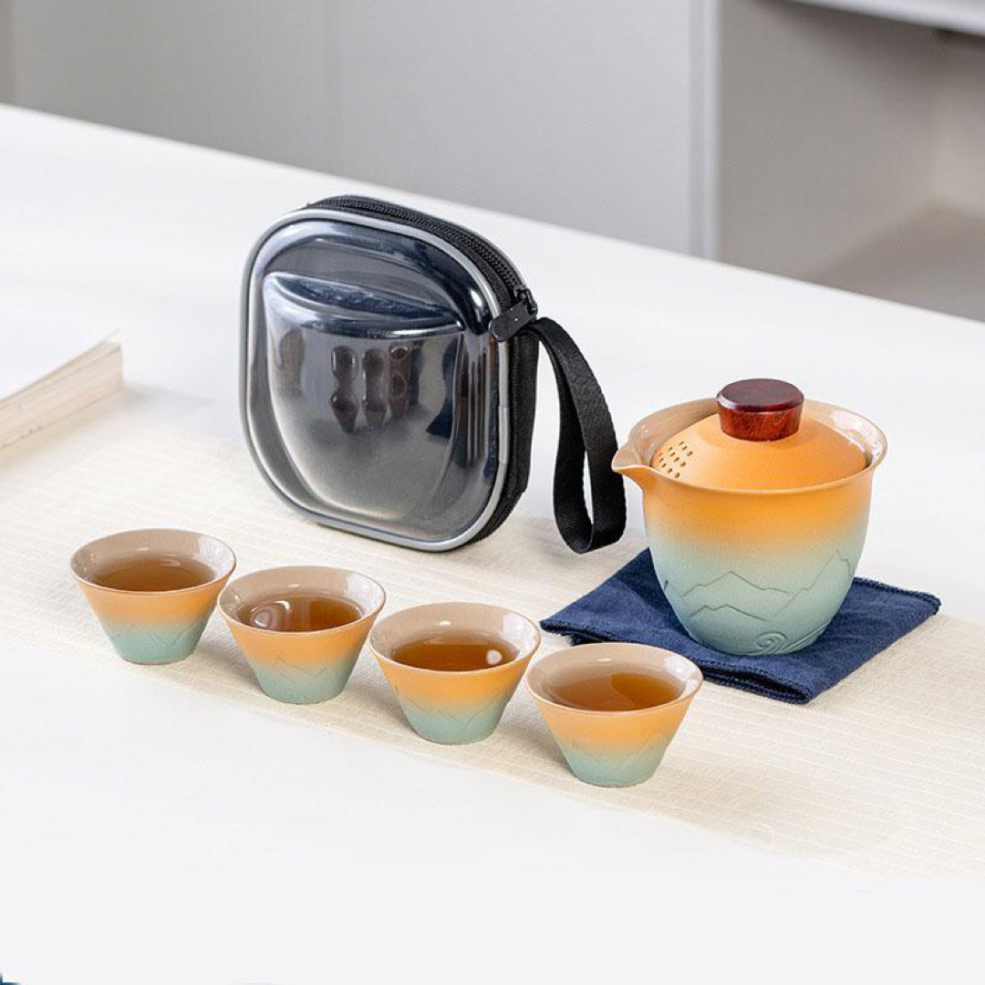 茶器セット 旅行ティーセット 和風 携帯急須 中国茶 台湾茶 収納 茶器セット 旅行ティーセット 和風 携帯急須 中国茶 台湾茶 収納