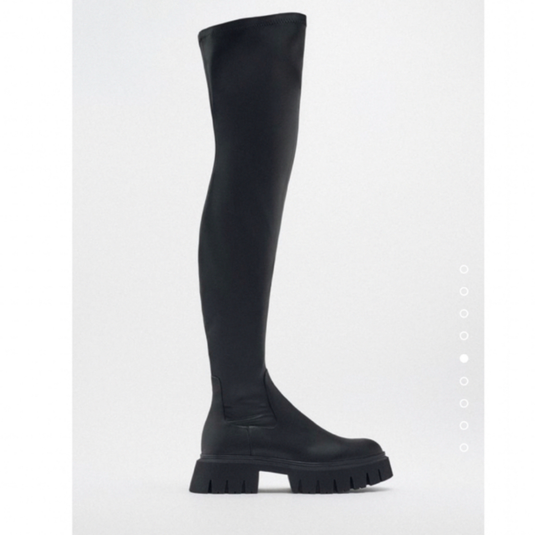 ZARA - ZARA トラックソールニーハイブーツ 36の通販 by n.'s ZARA - ZARA トラックソールニーハイブーツ 36の通販 by n.'s