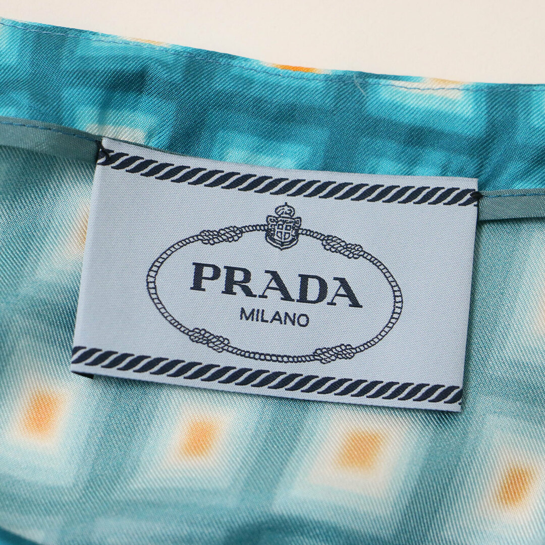 PRADA - PRADA プラダ ワンピース ライトブルー 42(XL) スクエア PRADA - PRADA プラダ ワンピース ライトブルー 42(XL) スクエア