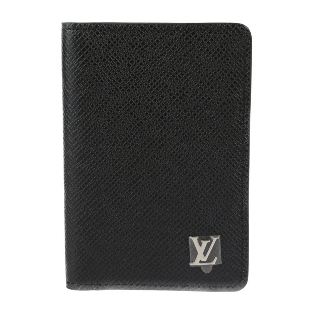 LOUIS VUITTON - LOUIS VUITTON ルイ ヴィトン  オーガナイザー ドゥ ポッシュ カードケース M30283 タイガ   ブラック シルバー金具  名刺入れ パスケース ビトン 【本物保証】