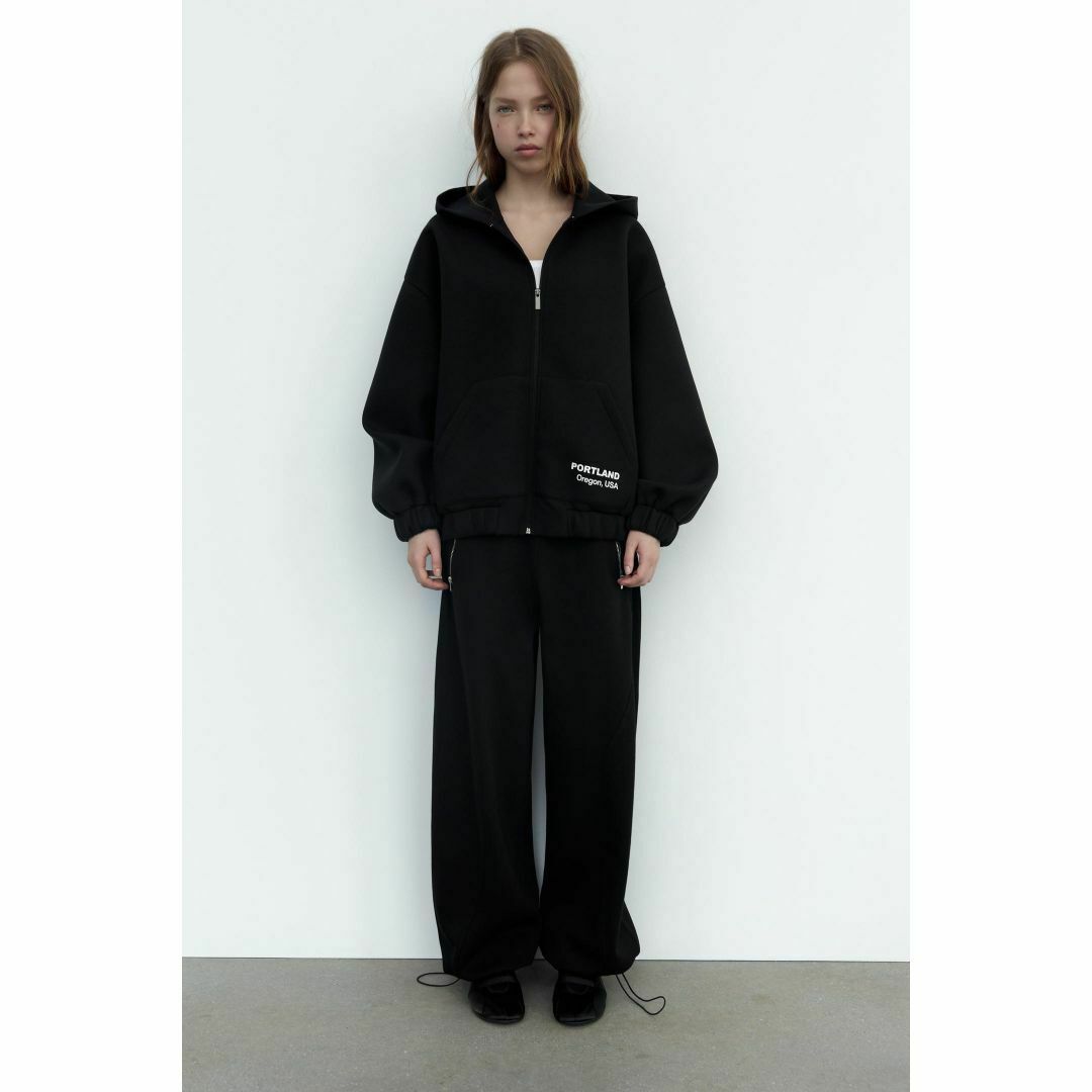 ZARA - 新品ZARAオーバーサイズセットアップジャージー上下Sの ZARA - 新品ZARAオーバーサイズセットアップジャージー上下Sの