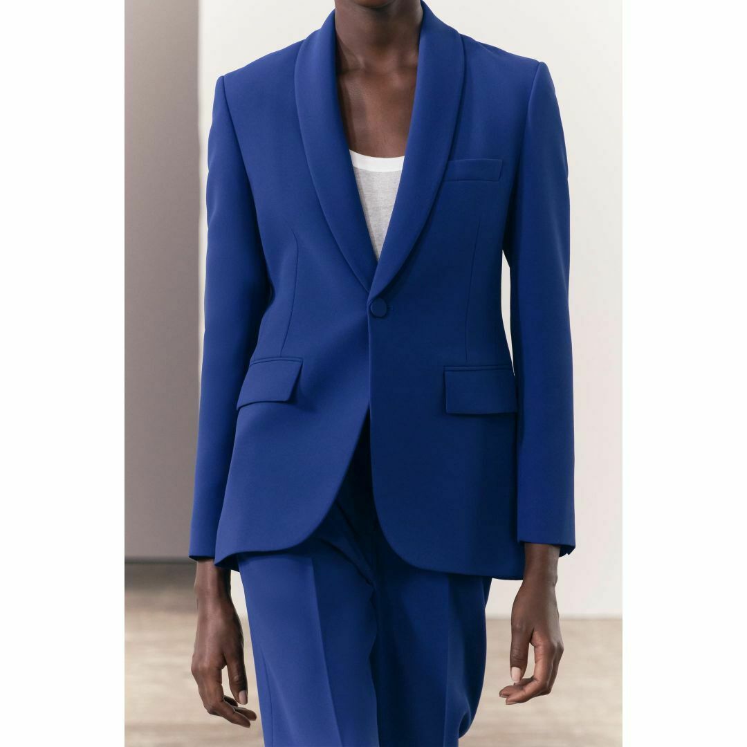 ZARA - 新品ZARAショールカラーテーラードスーツセットアップ ZARA - 新品ZARAショールカラーテーラードスーツセットアップ