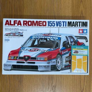 タミヤ 1/24 アルファロメオ 155 V6 TI マルティーニ +窓枠 タミヤ 1/24 アルファロメオ 155 V6 TI マルティーニ +窓枠