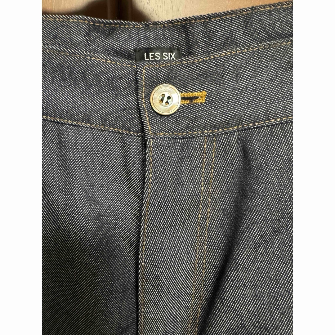 Les Six - LESSIX LESSIX 22ss ウールデニム クロップドパンツの Les Six - LESSIX LESSIX 22ss ウールデニム クロップドパンツの
