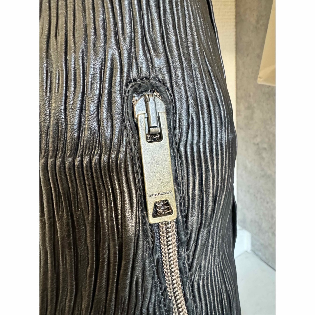 BURBERRY - Burberry 黒 レザー ニーハイブーツ 高ヒール ポイン BURBERRY - Burberry 黒 レザー ニーハイブーツ 高ヒール ポイン
