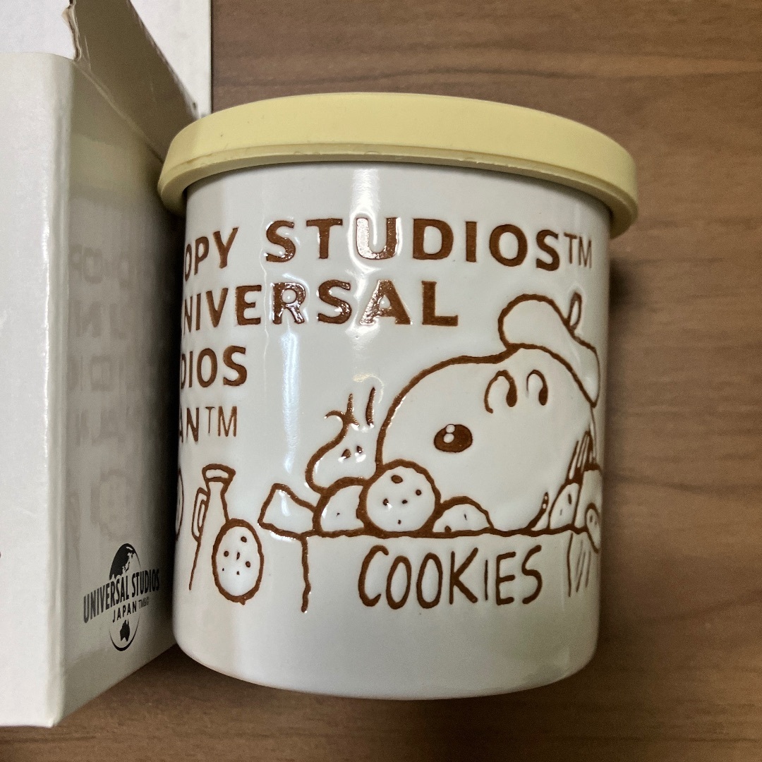 超爆安 SNOOPY - 新品未使用スヌーピー陶器の保存容器キャニスター ピーナッツ、スヌーピー