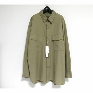 ギャルリーヴィー(GALERIE VIE)の定価4.9万 GALERIE VIE ウール コットン ギャバジン シャツ 46(シャツ)