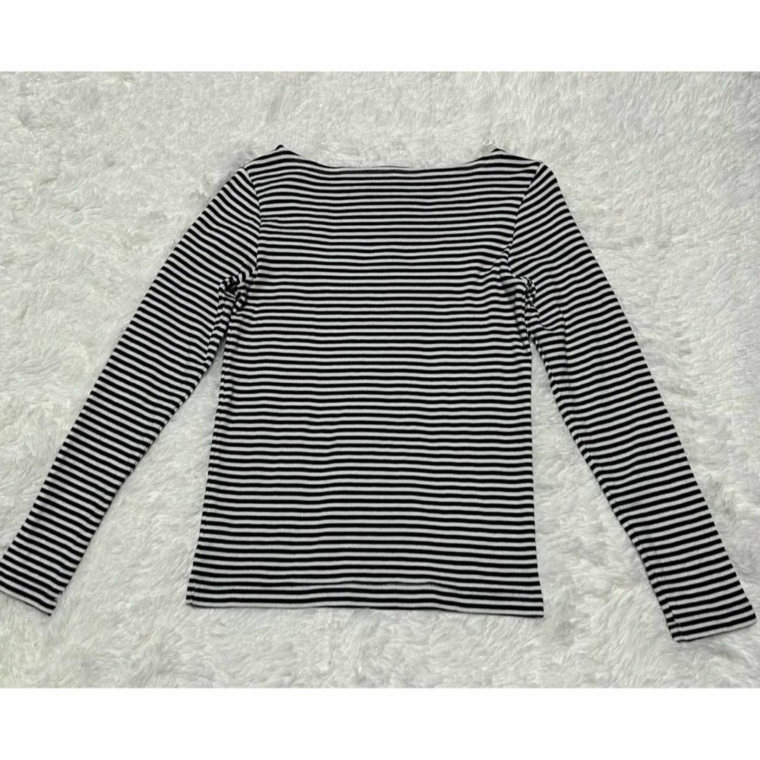 AMERICAN HOLIC(アメリカンホリック)の【最終値下げ】アメリカンホリック　綿100％  ボーダー　Tシャツ  トップス レディースのトップス(Tシャツ(長袖/七分))の商品写真