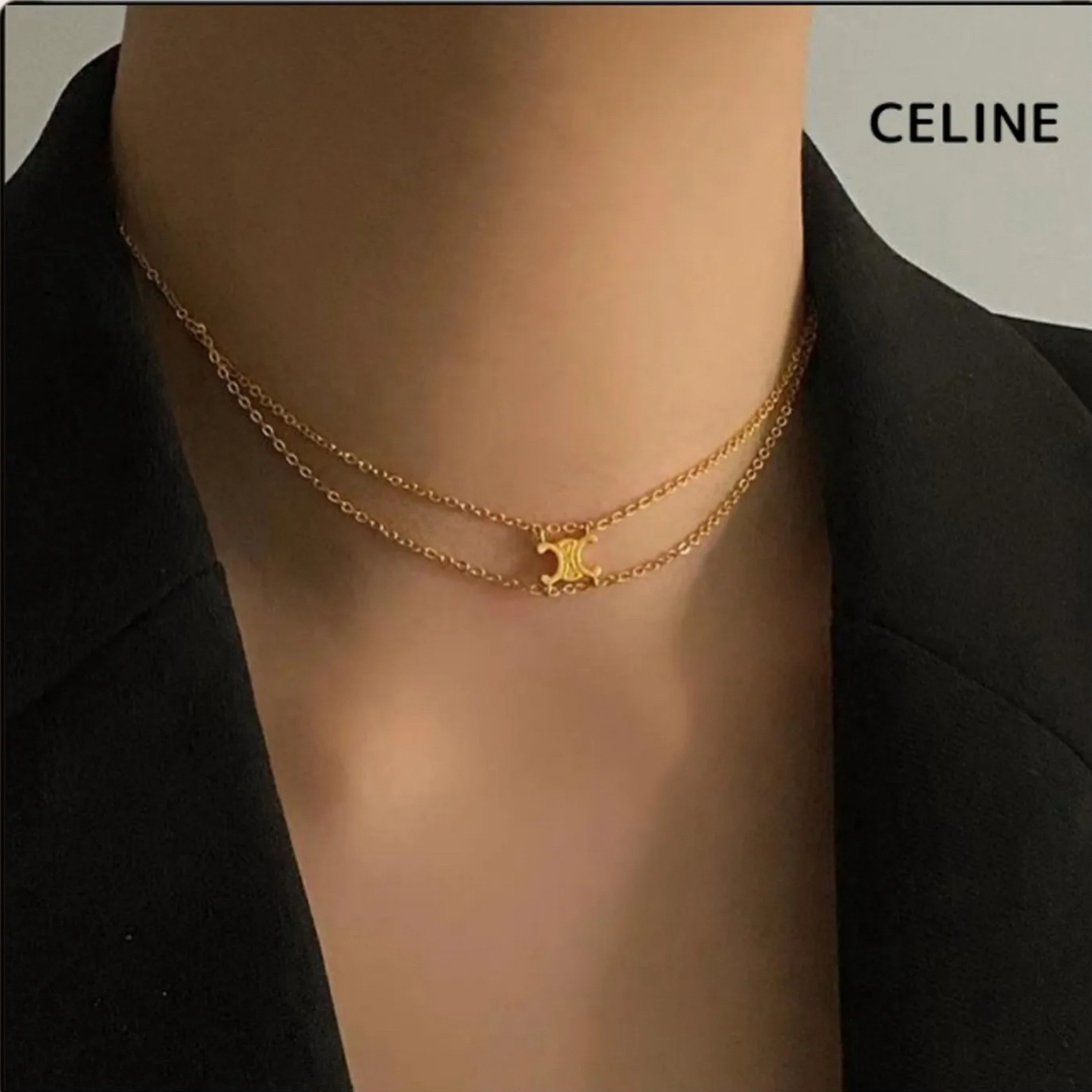 CELINE - 【CELINE】トリオンフ サスペンダー ネックレスの通販 CELINE - 【CELINE】トリオンフ サスペンダー ネックレスの通販