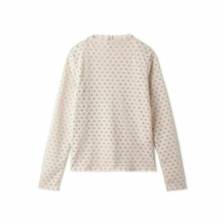ファーファー(fur fur)のfurfur　配色メローレーストップス　ベージュ(カットソー(長袖/七分))