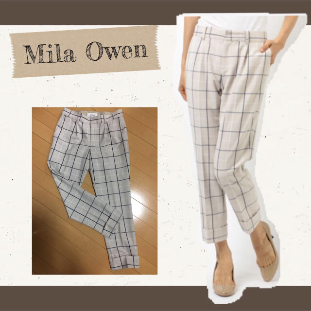 Mila Owen(ミラオーウェン)のMila Owen♡チェックテーパードパンツ レディースのパンツ(カジュアルパンツ)の商品写真