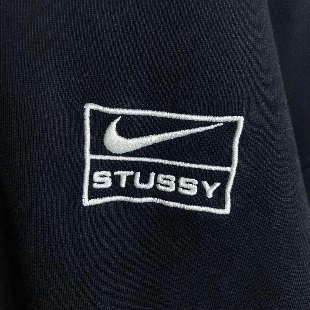 希少XLサイズ】ナイキ ステューシー コラボ スウェット 刺繍ロゴ 希少XLサイズ】ナイキ ステューシー コラボ スウェット 刺繍ロゴ