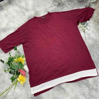 モノマート(MONO-MART)の【MONO-MART】モノマート　ゆるだぼレイヤード風カットソー　(F)(Tシャツ(半袖/袖なし))
