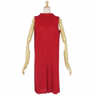 PLEATS PLEASE ISSEY MIYAKE(ひざ丈ワンピース ・ レッド/赤色 PLEATS PLEASE ISSEY MIYAKE(ひざ丈ワンピース ・ レッド/赤色