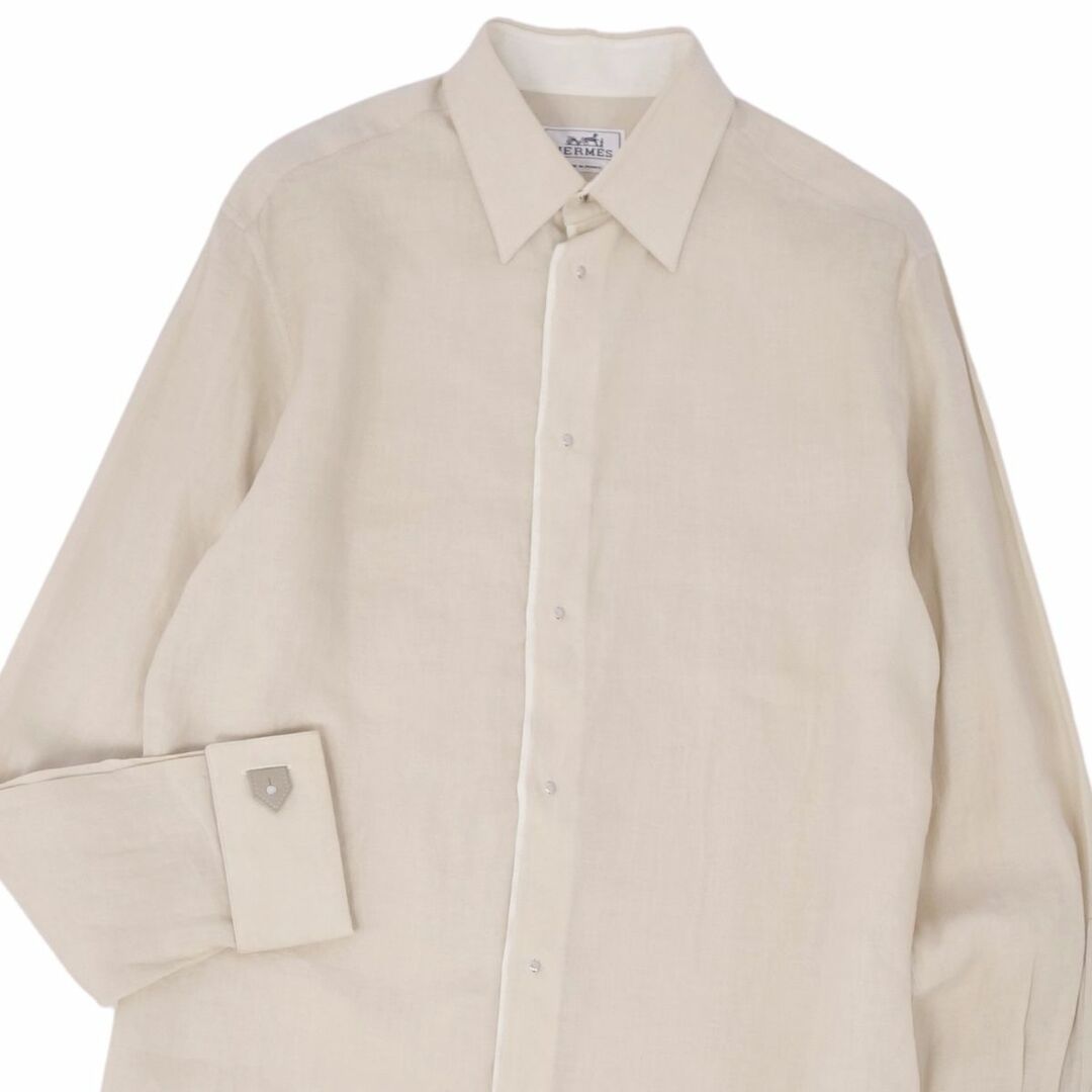 HERMES - 極美品 エルメス HERMES シャツ ロングスリーブ 長袖 HERMES - 極美品 エルメス HERMES シャツ ロングスリーブ 長袖