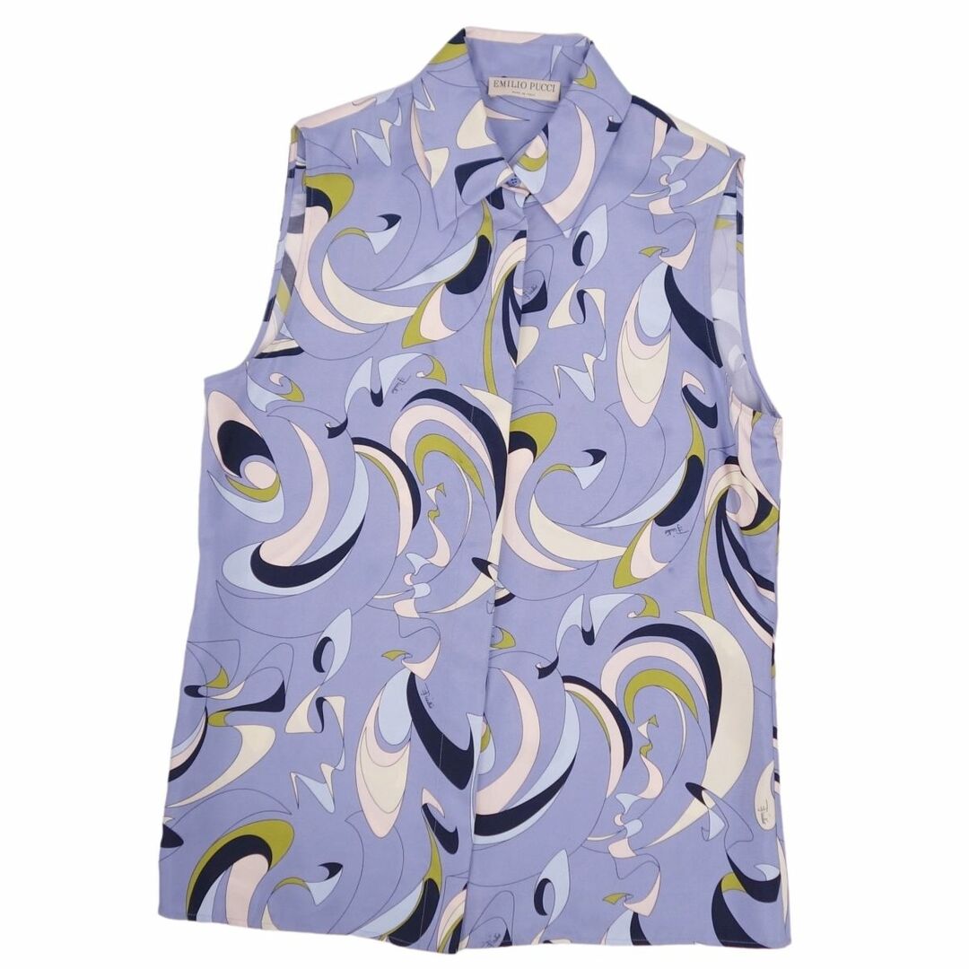 エミリオプッチ EMILIO PUCCI シャツ ブラウス ノースリーブ 総 エミリオプッチ EMILIO PUCCI シャツ ブラウス ノースリーブ 総