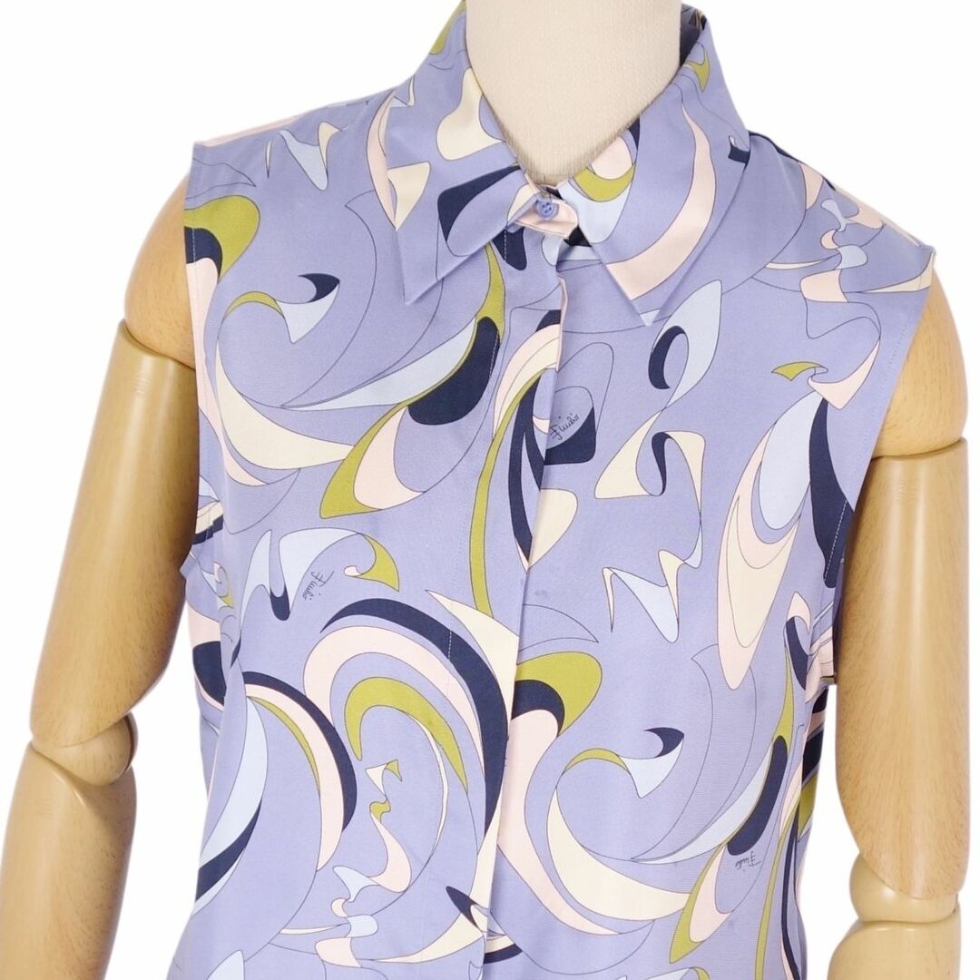 エミリオプッチ EMILIO PUCCI シャツ ブラウス ノースリーブ 総 エミリオプッチ EMILIO PUCCI シャツ ブラウス ノースリーブ 総