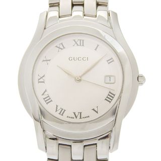 グッチ(GUCCI)のグッチ GUCCI 5500M メンズ クォーツ 腕時計 SS シルバー文字盤 中古 新入荷 GU0601(腕時計(アナログ))
