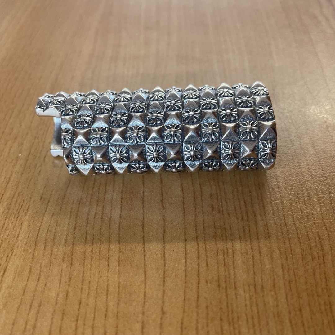 シルバー925刻印】 BIG ショートライター ケース フローラル シルバー925刻印】 BIG ショートライター ケース フローラル