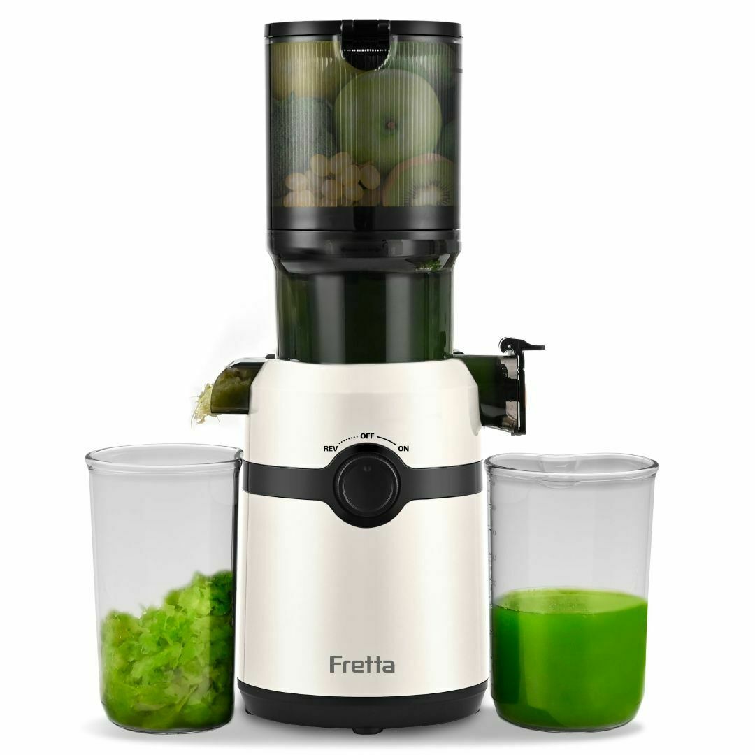 色: ホワイト】Fretta ジューサー 10.8cm広い投入口 1L大容量 色: ホワイト】Fretta ジューサー 10.8cm広い投入口 1L大容量