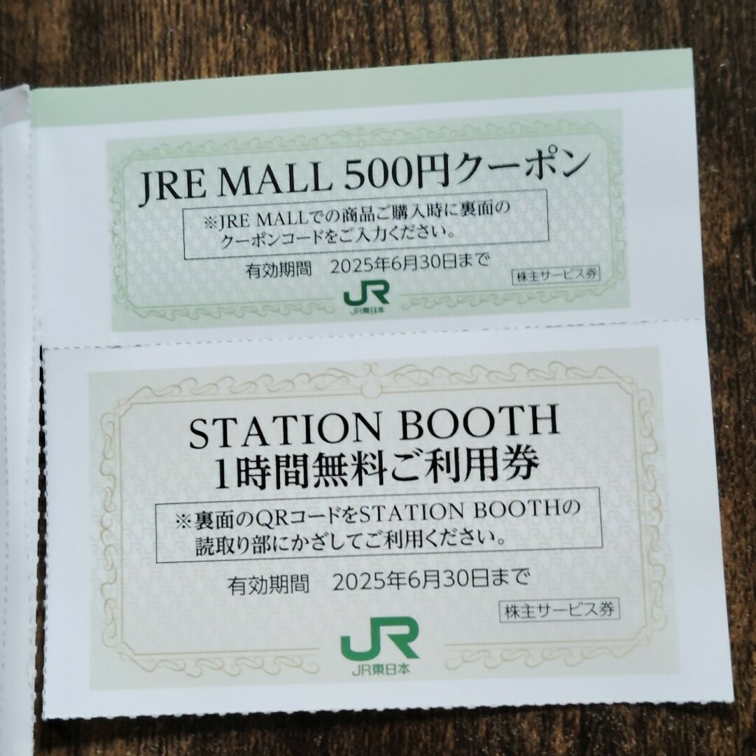 STATION BOOTH(1時間無料券) JRE MALLクーポン(500円ク チケットの優待券/割引券(その他)の商品写真