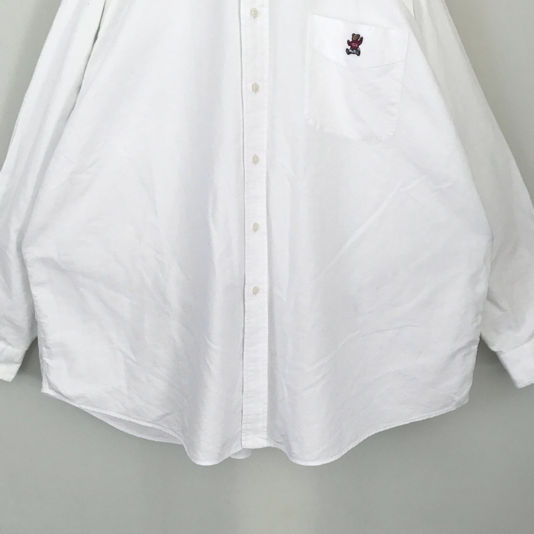 Ralph Lauren - ラルフローレン☆ビッグシャツ☆ポロベア☆白 Ralph Lauren - ラルフローレン☆ビッグシャツ☆ポロベア☆白