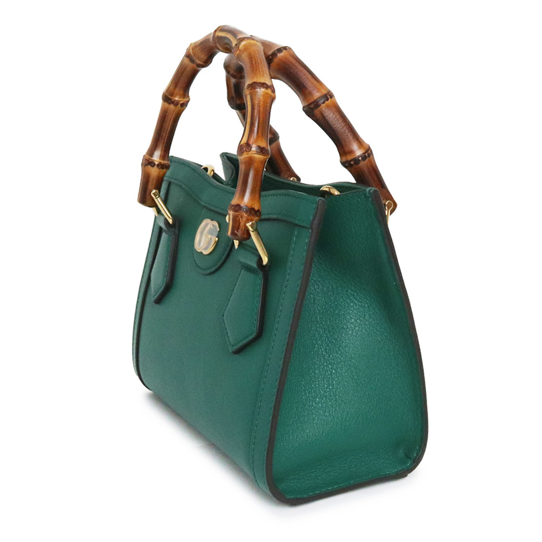 GUCCI - グッチ バンブー ダイアナ ミニ トート 2Way ショルダー GUCCI - グッチ バンブー ダイアナ ミニ トート 2Way ショルダー