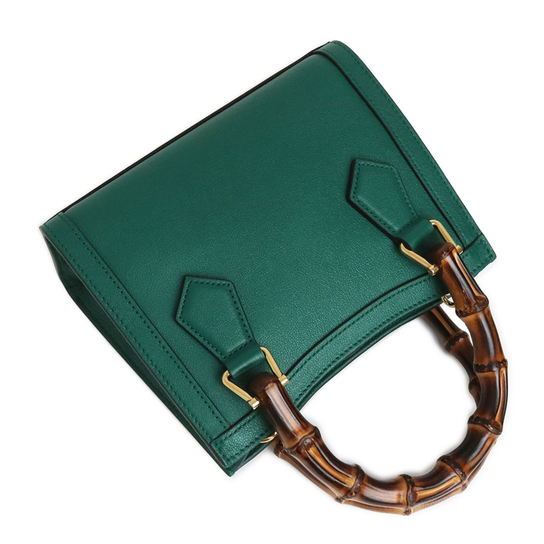 GUCCI - グッチ バンブー ダイアナ ミニ トート 2Way ショルダー GUCCI - グッチ バンブー ダイアナ ミニ トート 2Way ショルダー