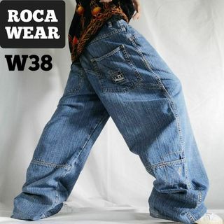 Rocawear - 90s ロカウェア バックロゴ 極太 バギーパンツ Rocawear - 90s ロカウェア バックロゴ 極太 バギーパンツ