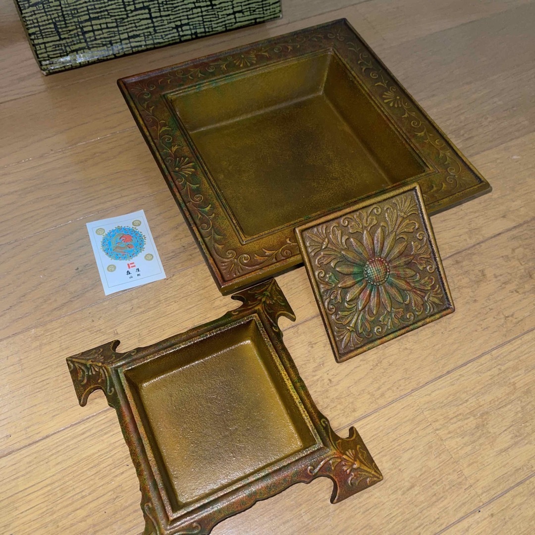 昭和レトロ】 美術鋳物 灰皿 鋳物工芸 記念品の通販 by yui 昭和レトロ】 美術鋳物 灰皿 鋳物工芸 記念品の通販 by yui