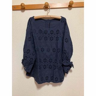 grancontro グランコントロ　千趣会　ブラウス　シャツ　コットン　L(シャツ/ブラウス(長袖/七分))