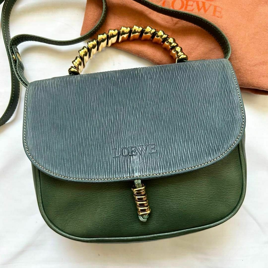 LOEWE ロエベ ベラスケス 2way ショルダーバッグ バイカラー やむ LOEWE ロエベ ベラスケス 2way ショルダーバッグ バイカラー やむ