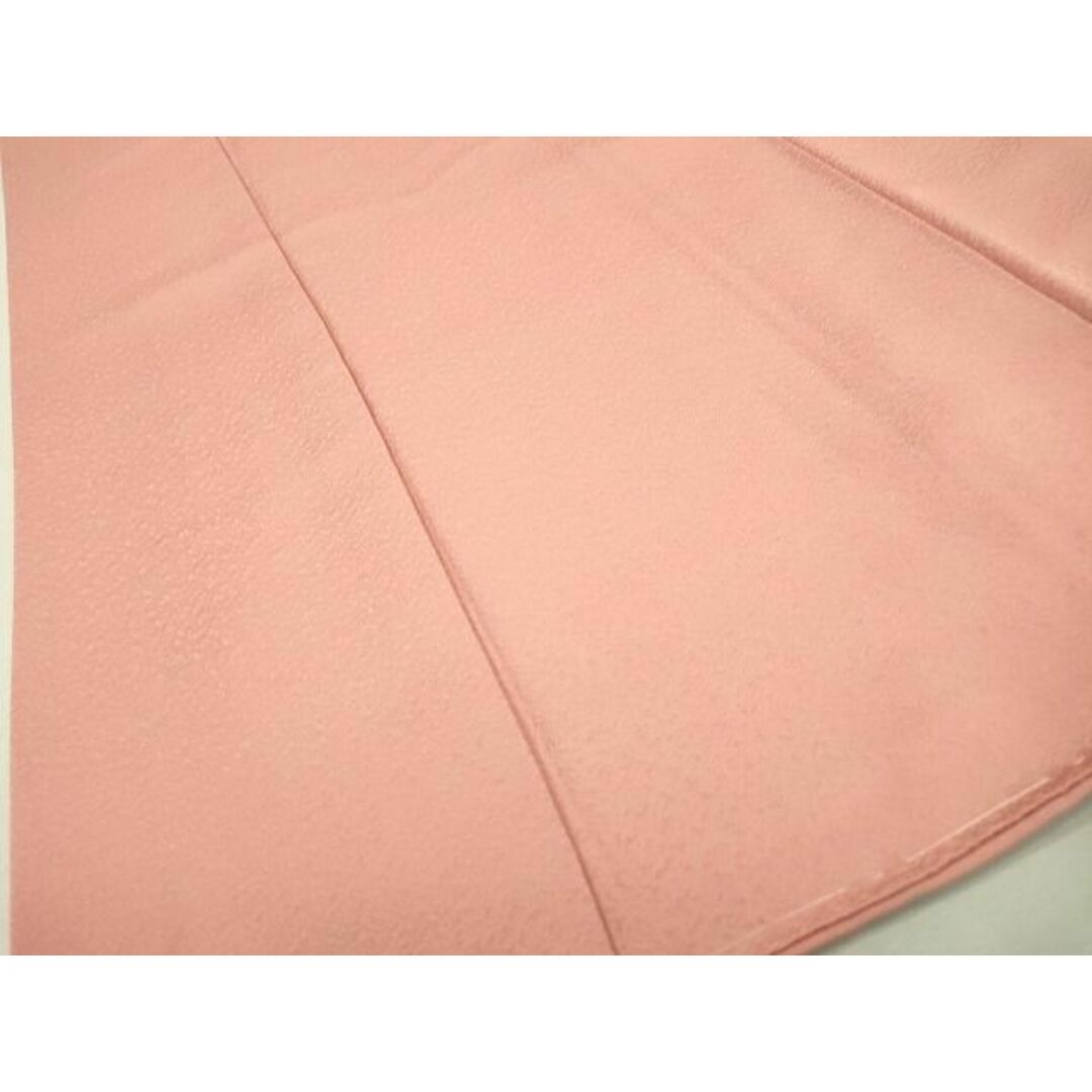 平和屋着物■上質な色無地　霞地紋　珊瑚色　逸品　未使用　DAAG4684fe
