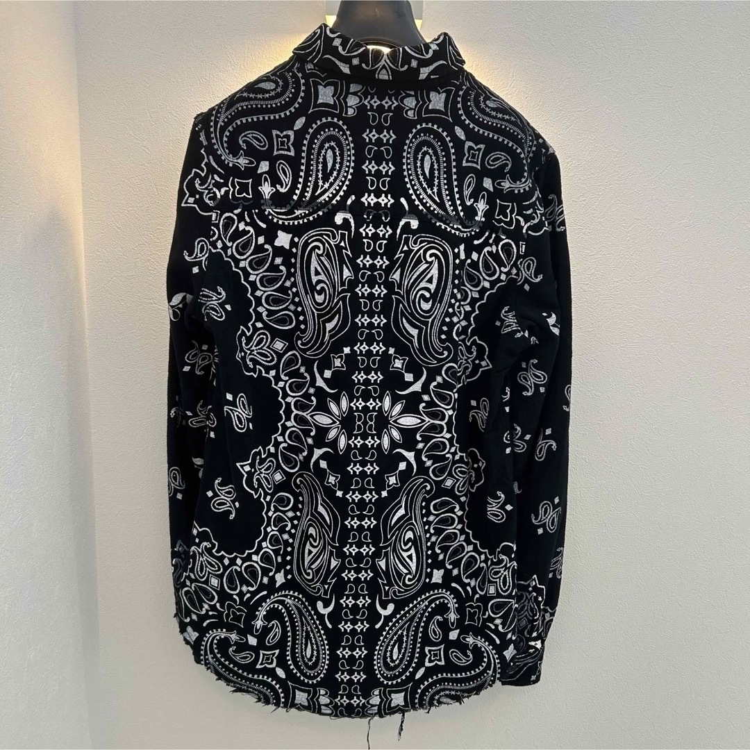 YZERR着用】 JUN NAKAYAMA PAISLEY 長袖シャツ 48 YZERR着用】 JUN NAKAYAMA PAISLEY 長袖シャツ 48