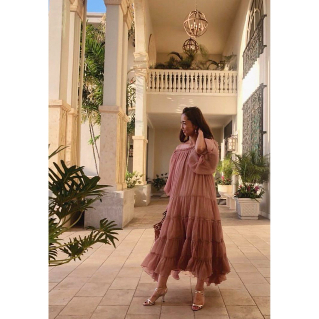 Estella.K エステラケー　イエロー オフショルダー ワンピース estella.k エステラケー オフショルダー ロングワンピース