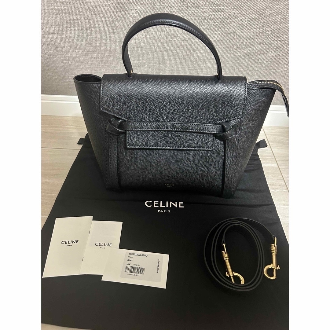 再値下げ❗️【美品】CELINEベルトバッグ グレインドカーフ 再値下げ❗️【美品】CELINEベルトバッグ グレインドカーフ