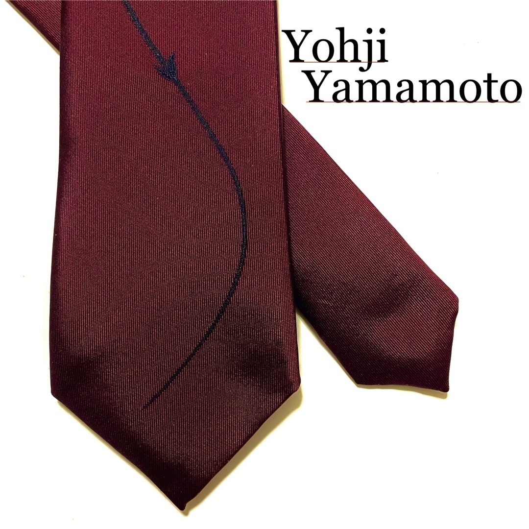 Yohji Yamamoto - 【美品】Yohji Yamamoto ネクタイ 花柄 一輪花 Yohji Yamamoto - 【美品】Yohji Yamamoto ネクタイ 花柄 一輪花