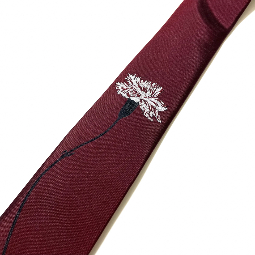 Yohji Yamamoto - 【美品】Yohji Yamamoto ネクタイ 花柄 一輪花 Yohji Yamamoto - 【美品】Yohji Yamamoto ネクタイ 花柄 一輪花