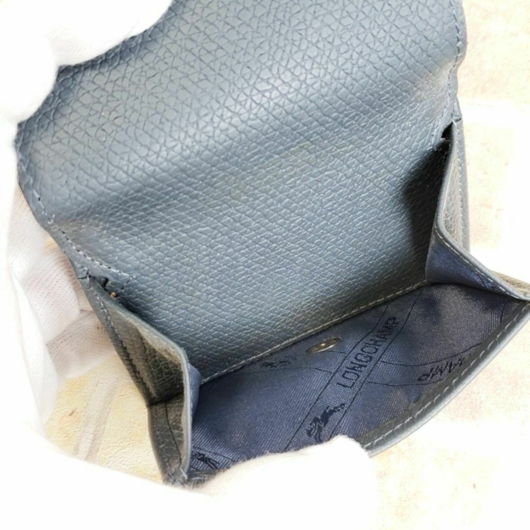 LONGCHAMP - ロンシャン ☆ ロゾ レザー 三つ折財布 コンパクト LONGCHAMP - ロンシャン ☆ ロゾ レザー 三つ折財布 コンパクト