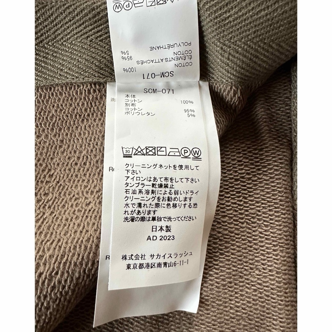 4新品 sacai メンズ S ロゴ パッチ スウェット シャツ ダーク 4新品 sacai メンズ S ロゴ パッチ スウェット シャツ ダーク