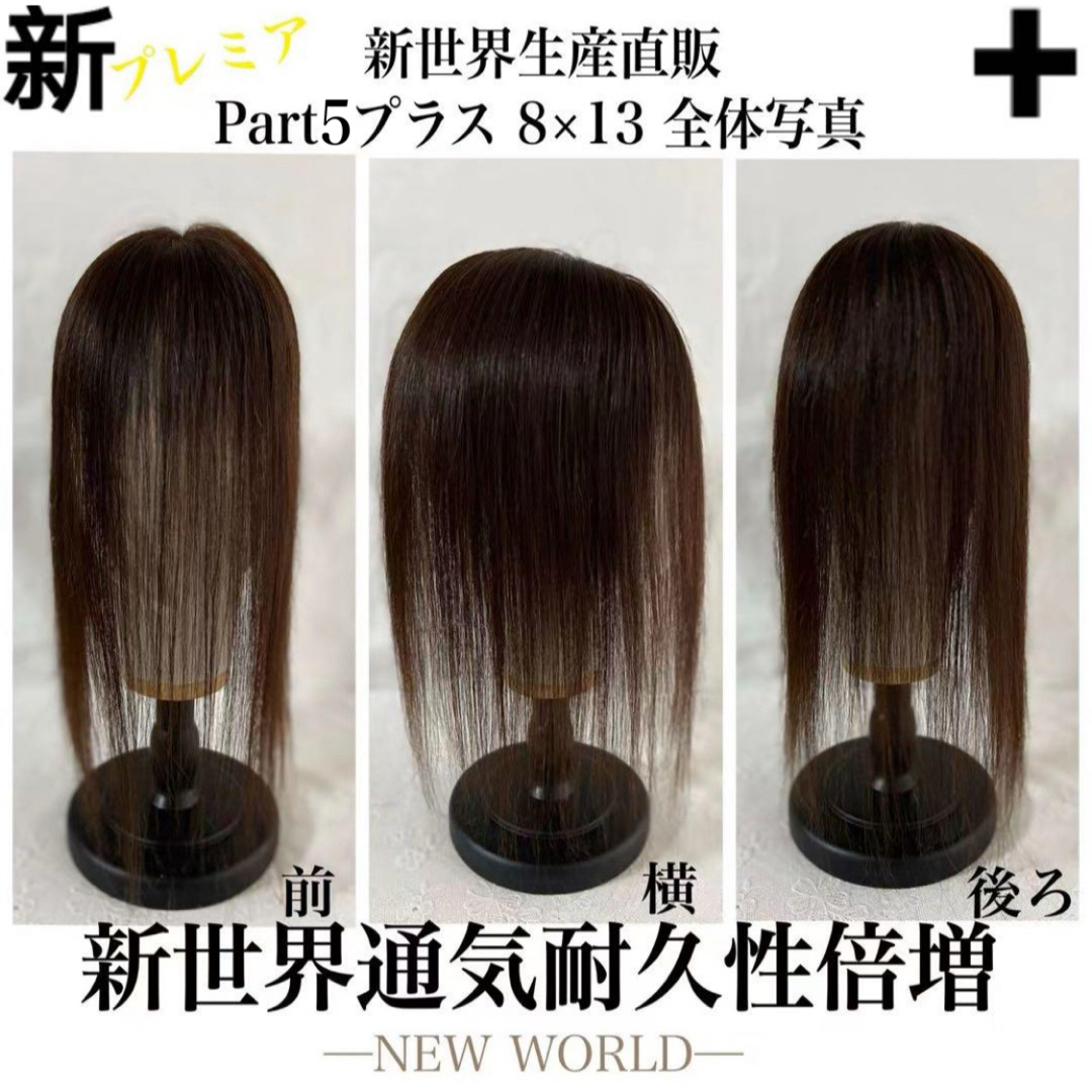 新世界プレミア真皮シリーズ☆全人毛 ヘアピース ウィッグ 8*13 新世界プレミア真皮シリーズ☆全人毛 ヘアピース ウィッグ 8*13