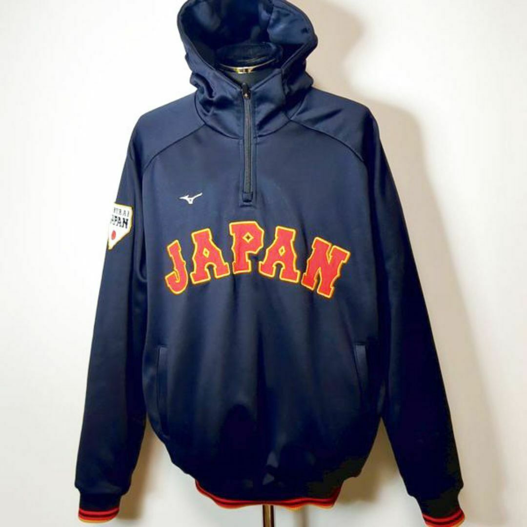 MIZUNO - 侍ジャパン ミズノ パーカー L ハーフジップ 2023 WBC MIZUNO - 侍ジャパン ミズノ パーカー L ハーフジップ 2023 WBC