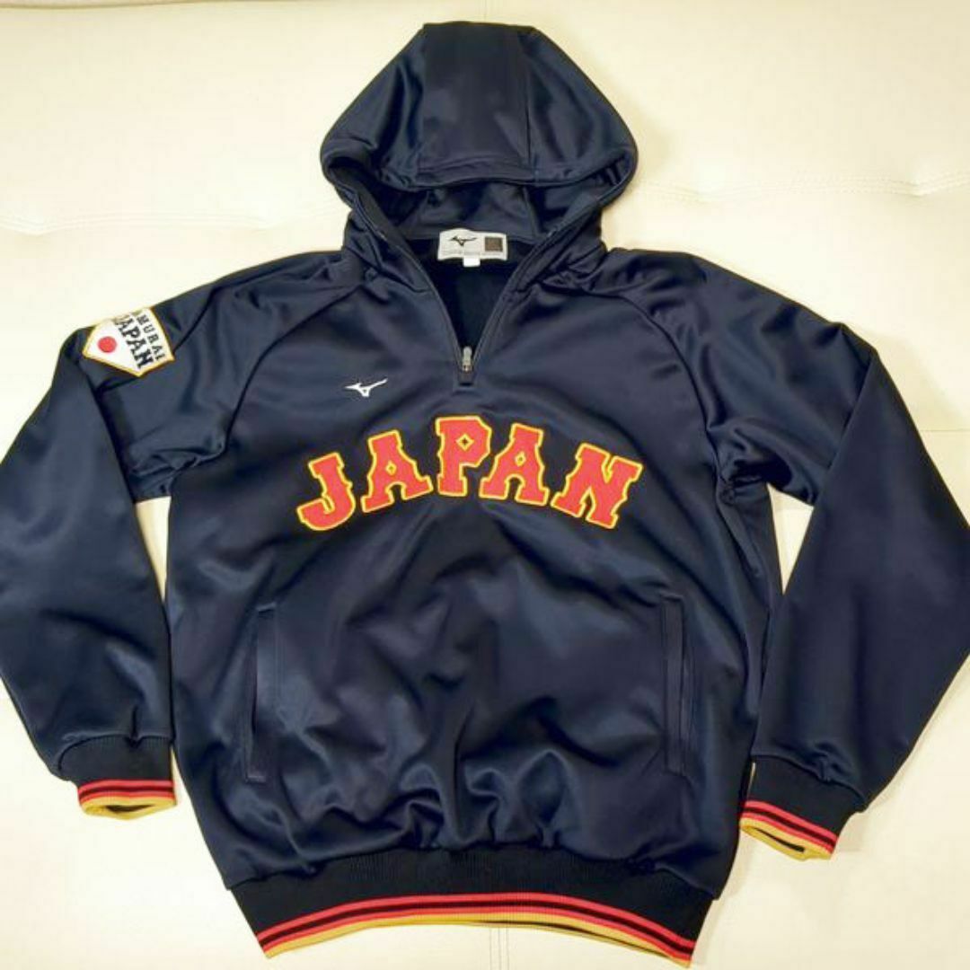 MIZUNO - 侍ジャパン ミズノ パーカー L ハーフジップ 2023 WBC MIZUNO - 侍ジャパン ミズノ パーカー L ハーフジップ 2023 WBC